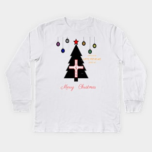 MERRY CHRISTMAS OPEN YOUR GIFTS JESUS T-SHIRT Kids Long Sleeve T-Shirt